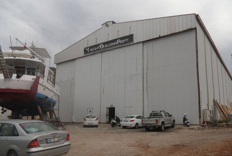Shipyard in Bodrum Turkey